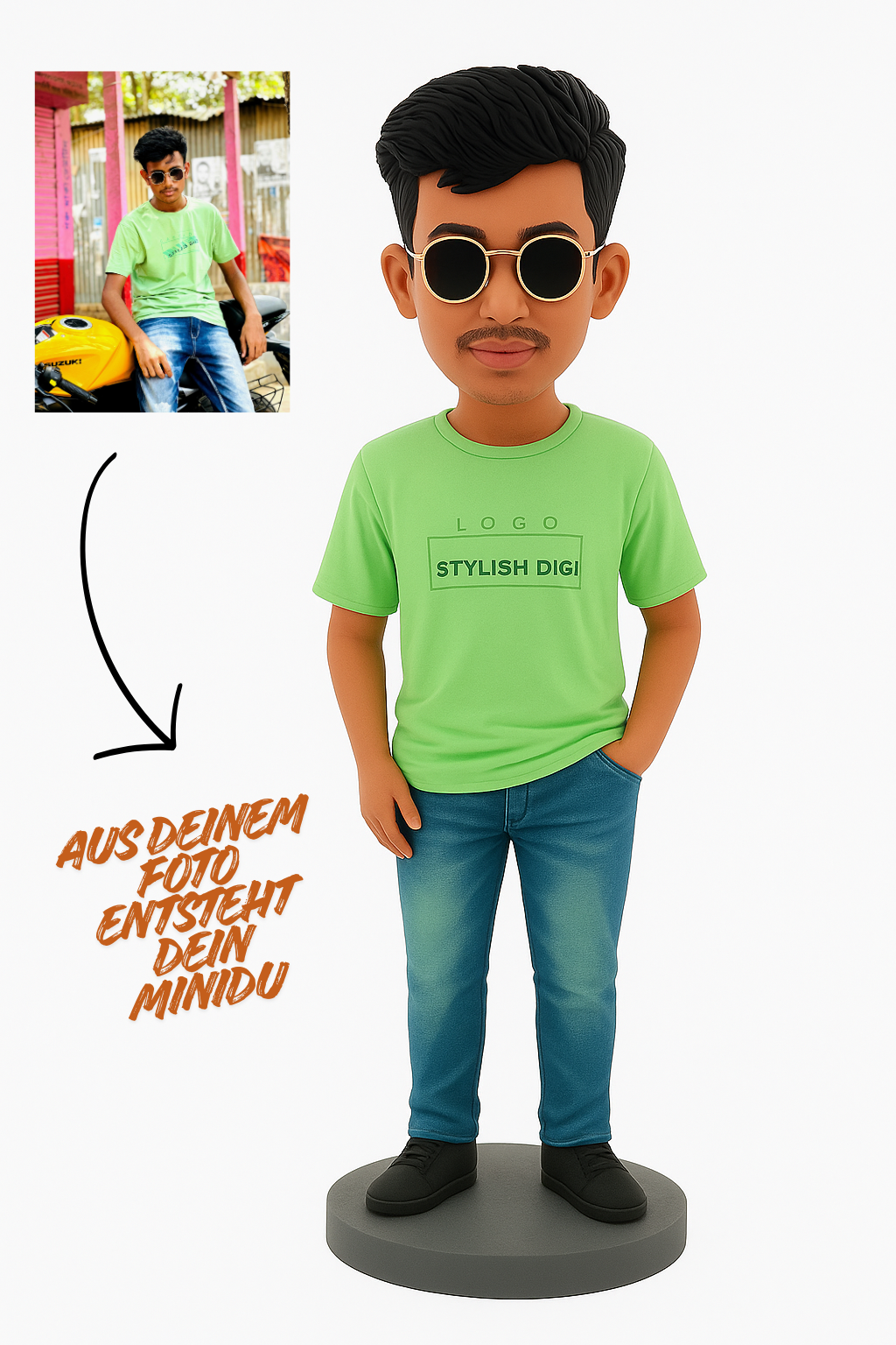 Handgefertigter Wackelkopf – dein persönliches Unikat